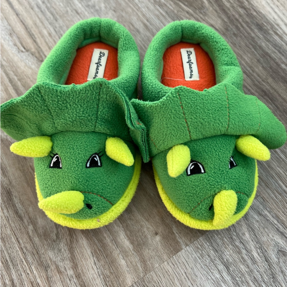 Triceratops children’s slippers